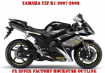 Rockstar Outline for Yamaha YZF R1 2007-2008